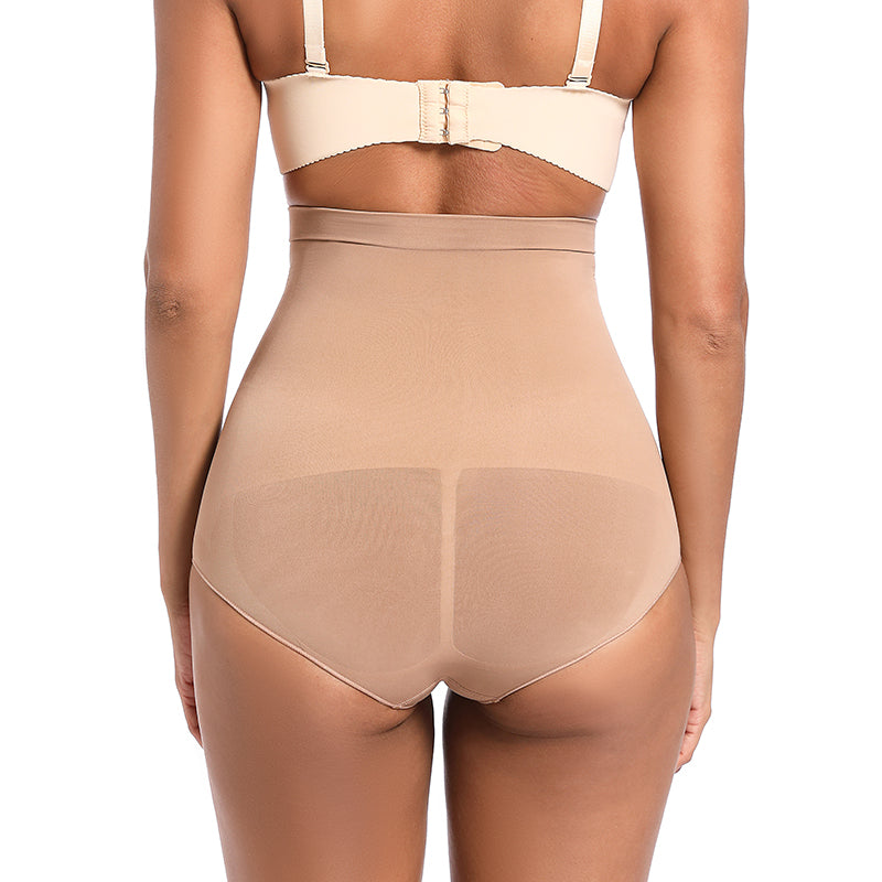 Women's Seamless High-Waisted Brief Panty – Tummy Control No Show Shaping Underwear